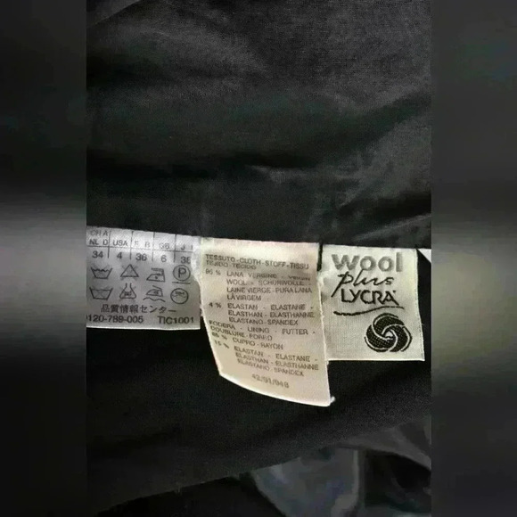 MAX MARA Navy Blue Stretch Unlined Merino  Wool Blazer Jacket 36EU 4US Italy - Picture 9 of 11